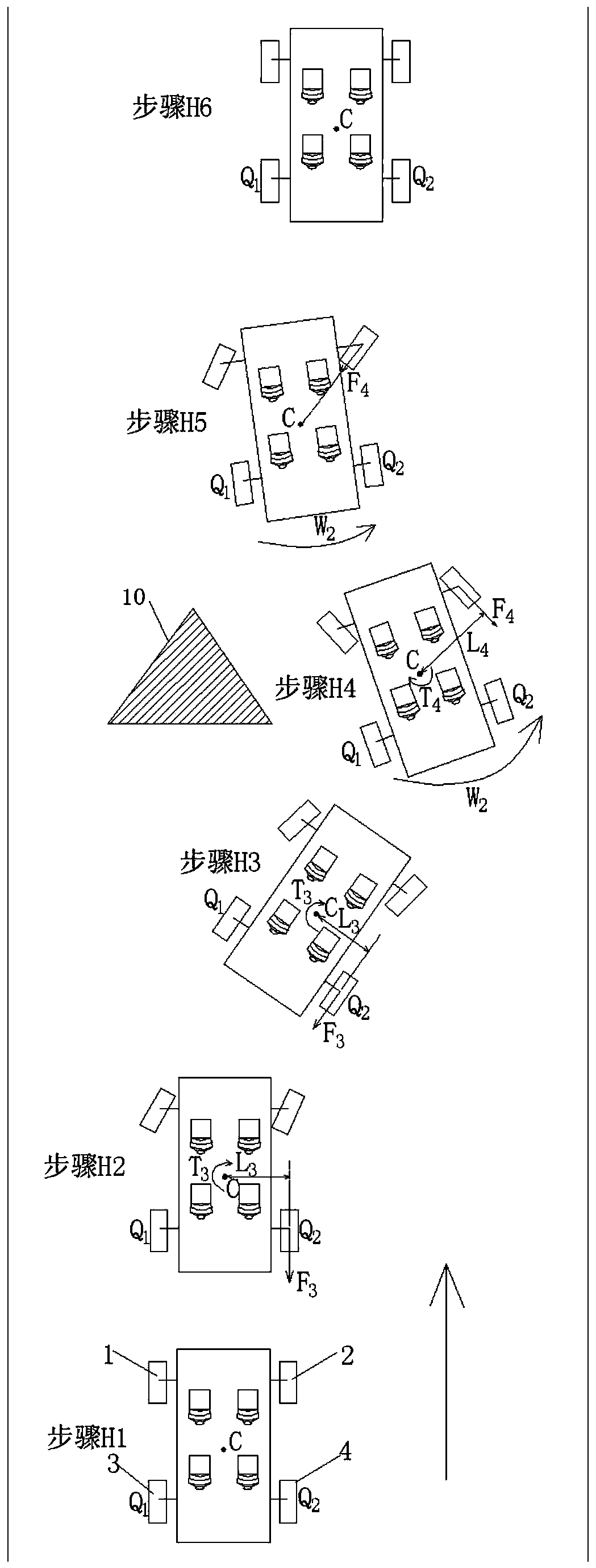 Rear-wheel-steering-based ESP enhanced control method for rear-drive vehicle