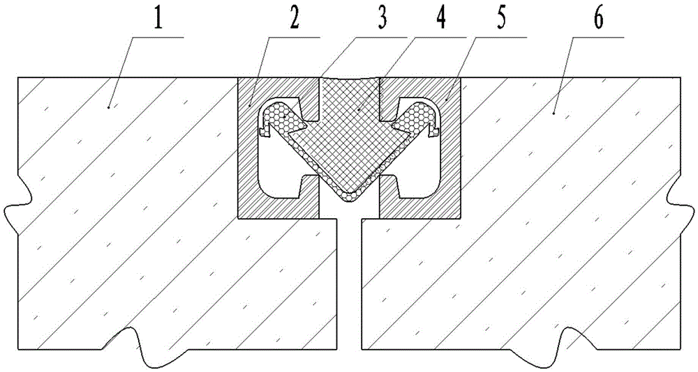 A sealing protection structure of a highway bridge telescopic device