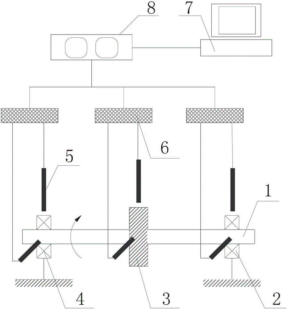 An Online Test Method for Characteristic Parameters of Bearing-Rotor System