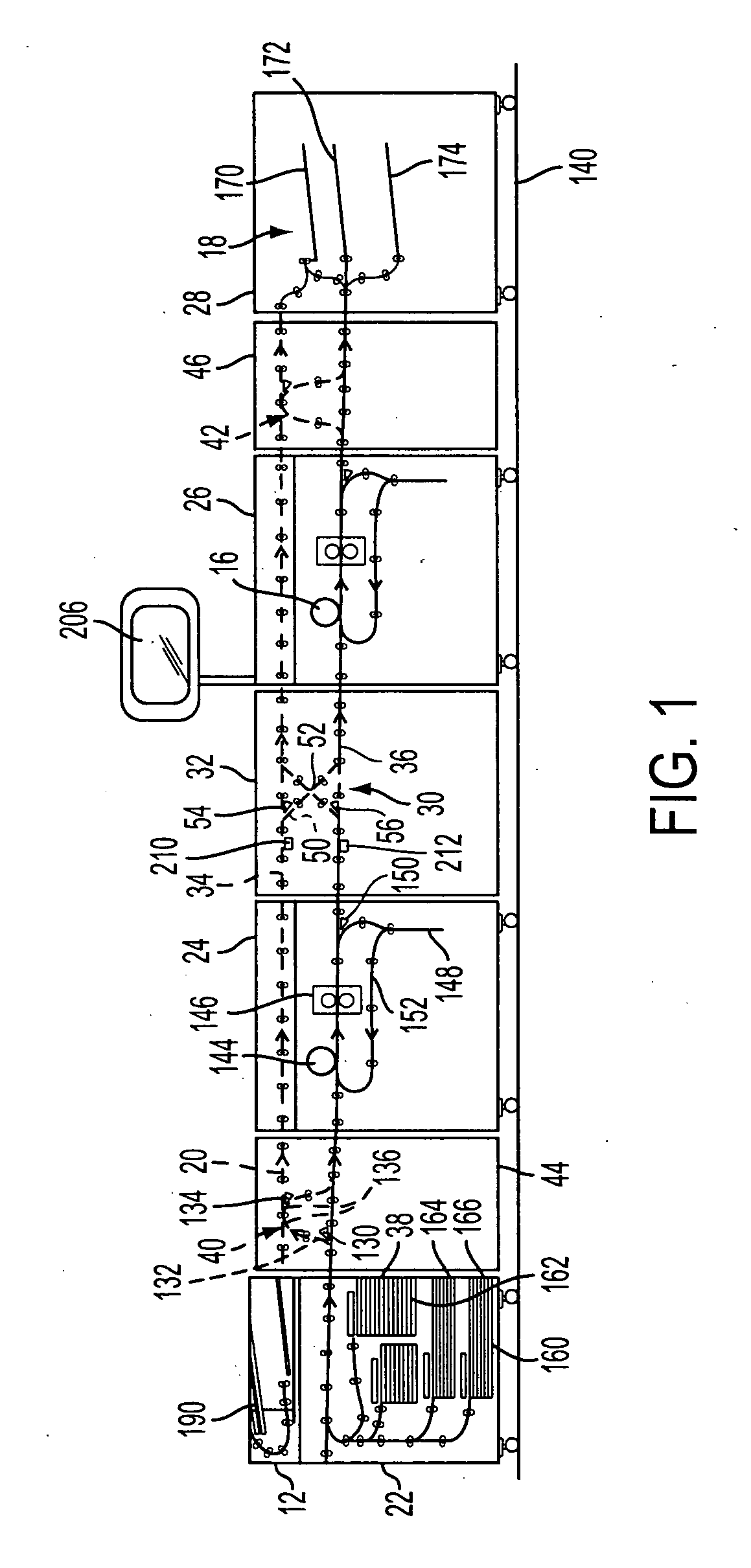 Media path crossover for printing system