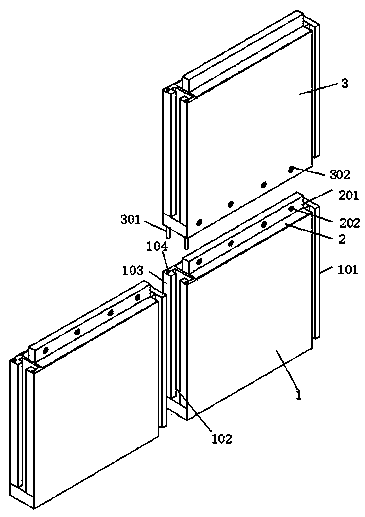 Anti-cracking fabricated building wallboard