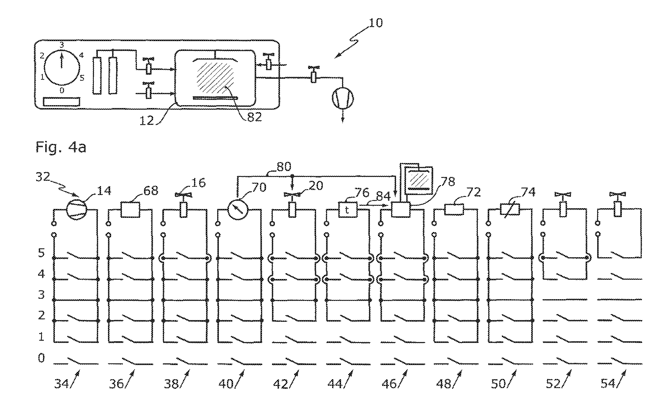 Low-pressure plasma system with sequential control process