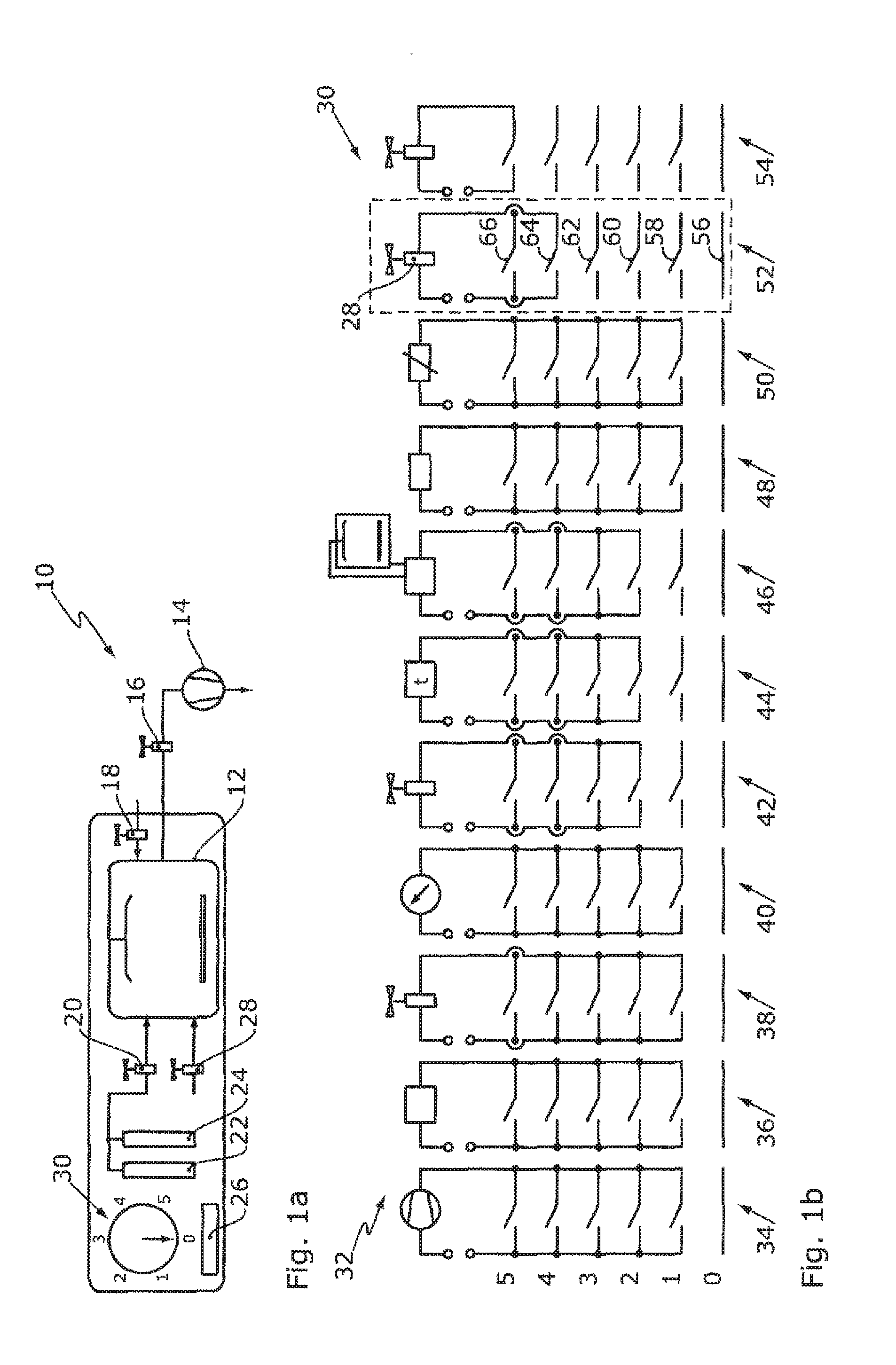 Low-pressure plasma system with sequential control process