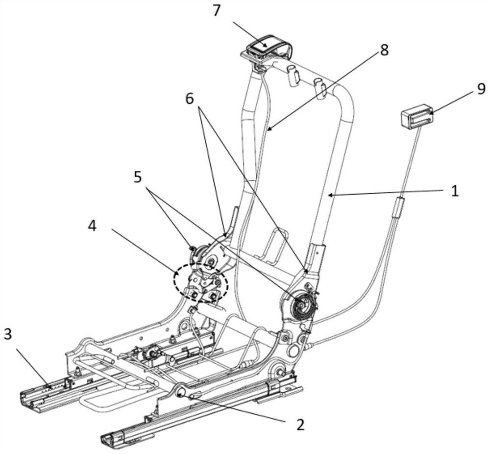 Seat unlocking mechanism with easy entry and one-key putting-down functions and automobile seat