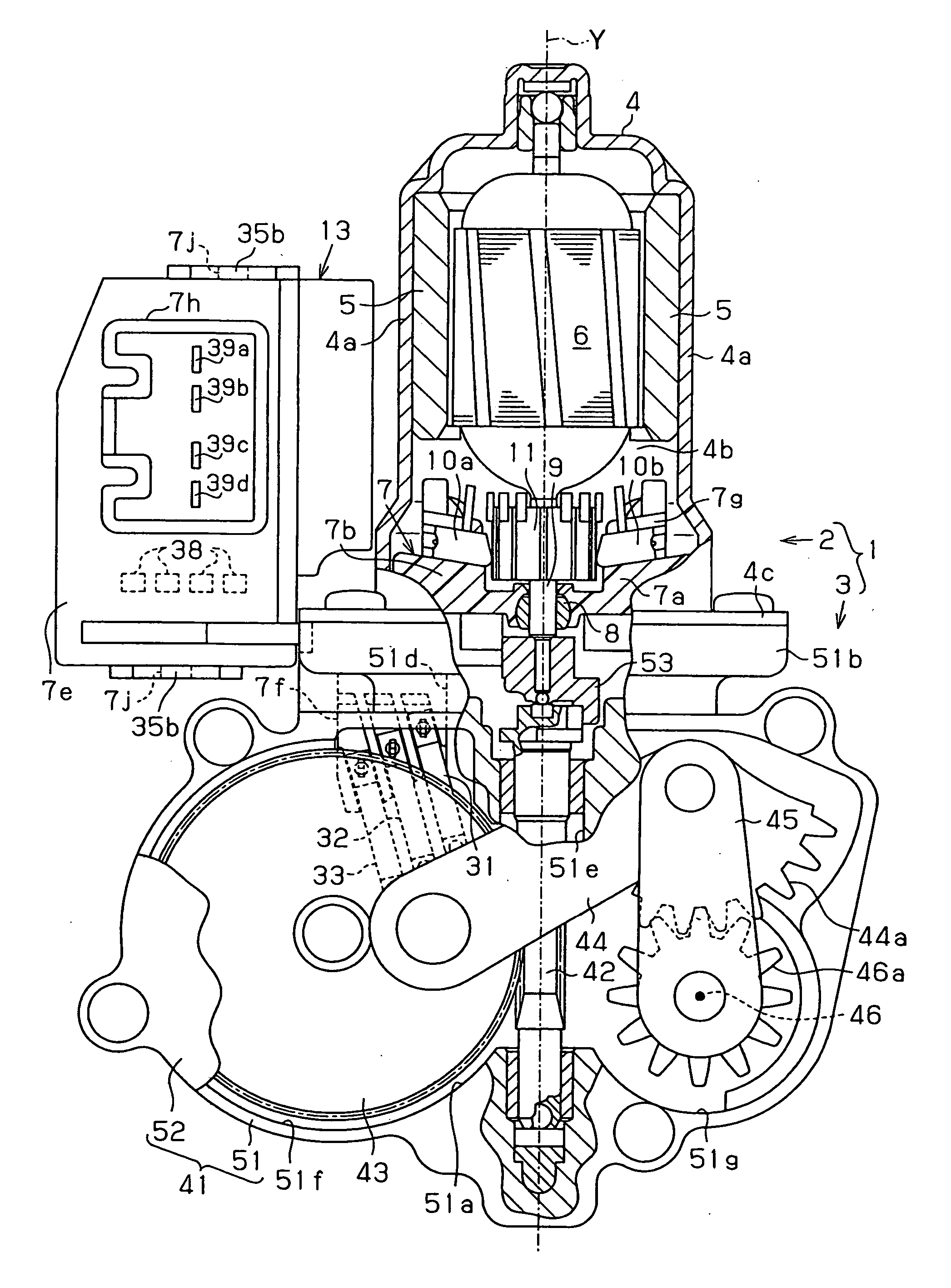 Wiper motor for driving wiper