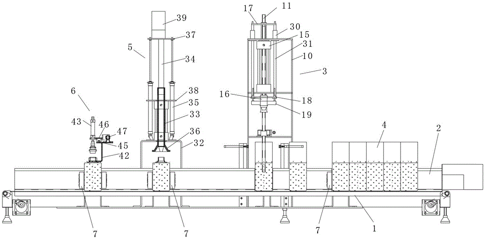 Strain bag automatic capping unit