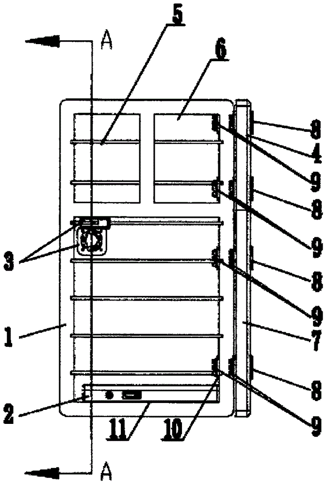 External circulation heating distribution box