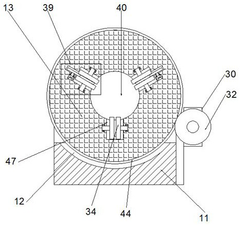 Full-automatic hole punching machine for building steel pipes