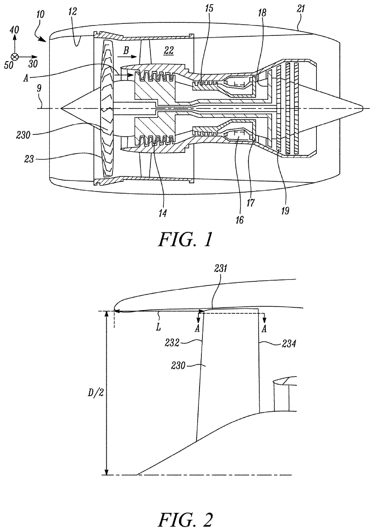 Gas turbine engine having optimized fan