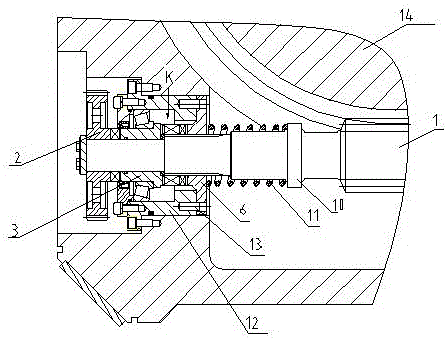 Seal height adjusting and locking device of press machine