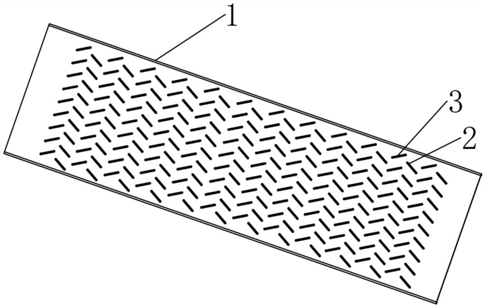 Straight groove flow guide staggered dotting pipe