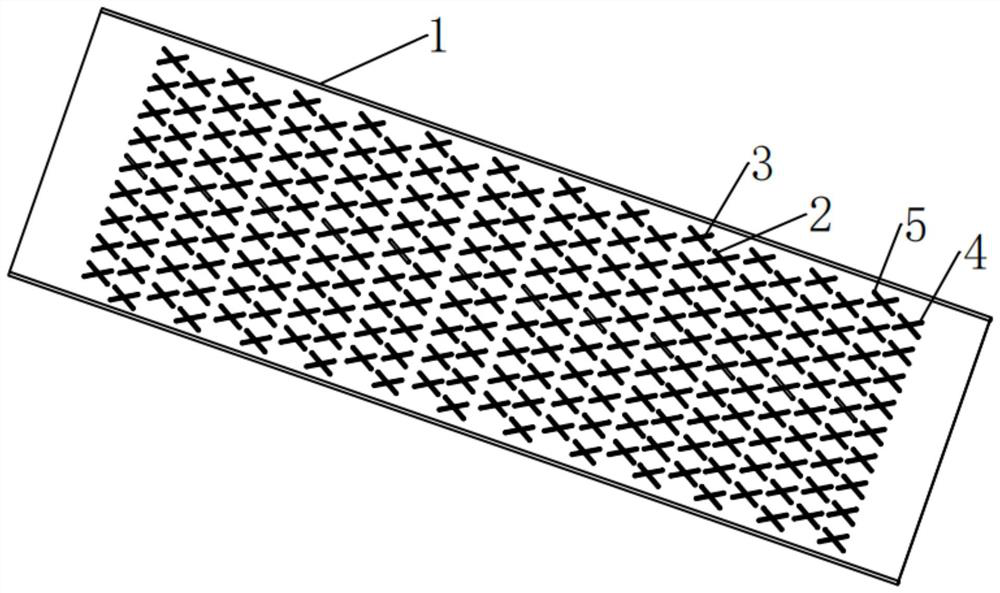 Straight groove flow guide staggered dotting pipe