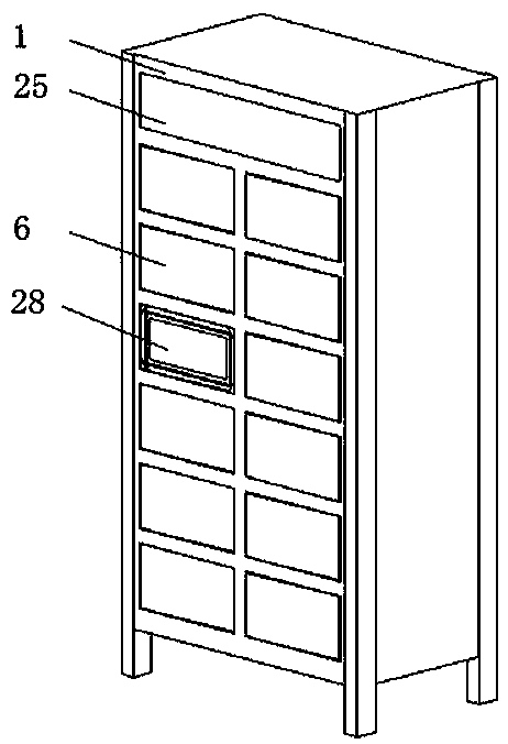 A kind of treasure box pick-up system and its pick-up method based on treasure box cabinet