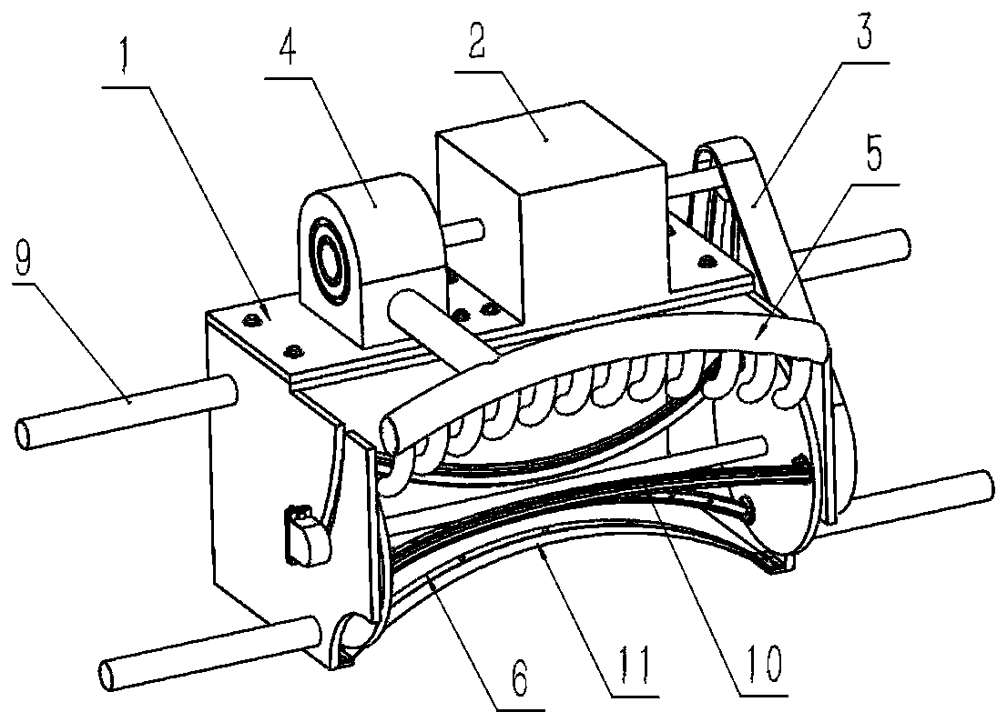 Roll-cutting device for tea tree stalks and cutting method thereof