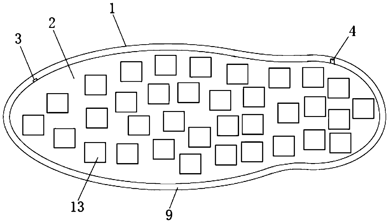 Shock absorption circulating ventilation insoles and shoes