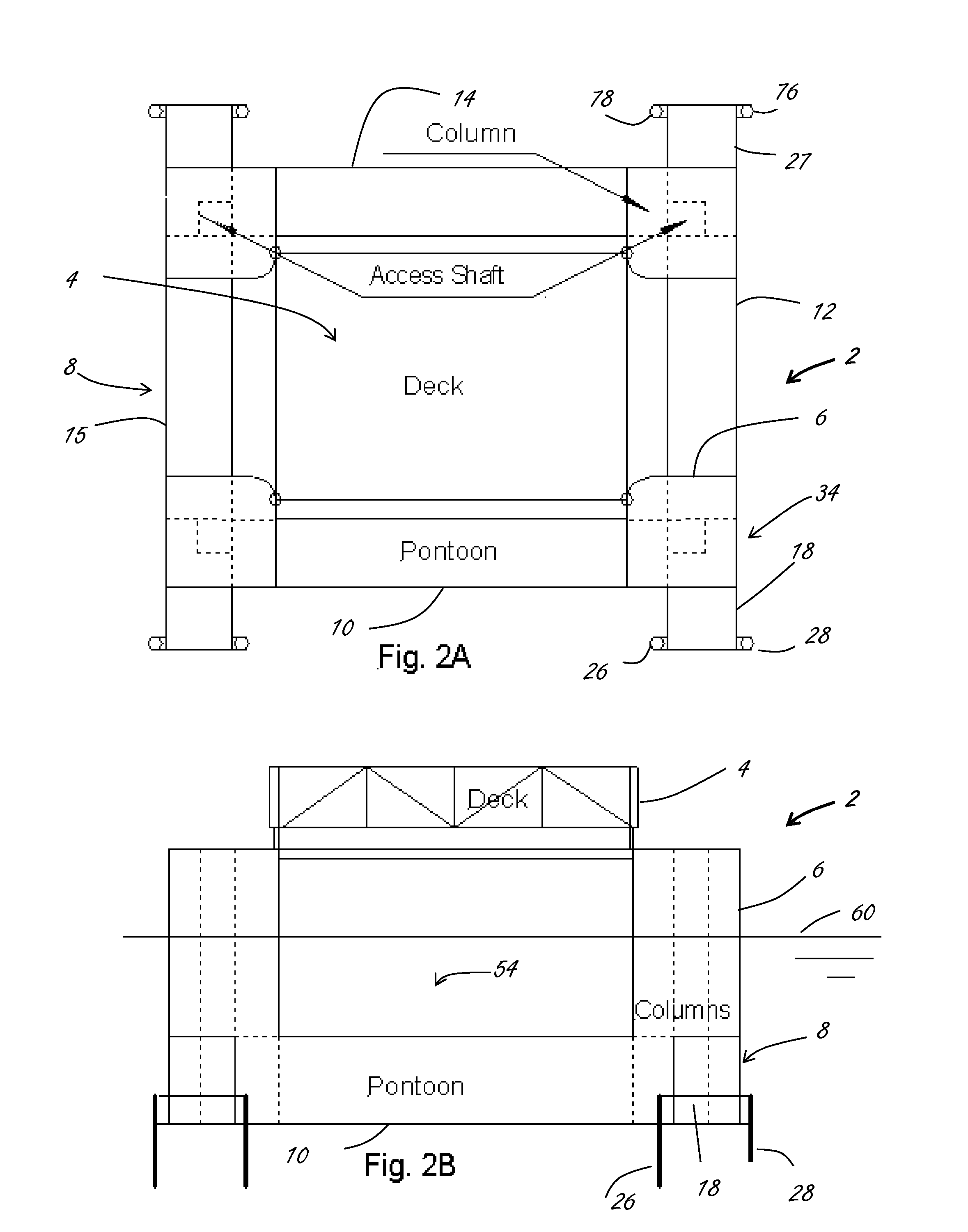 System for increased floatation and stability on tension leg platform by extended buoyant pontoons