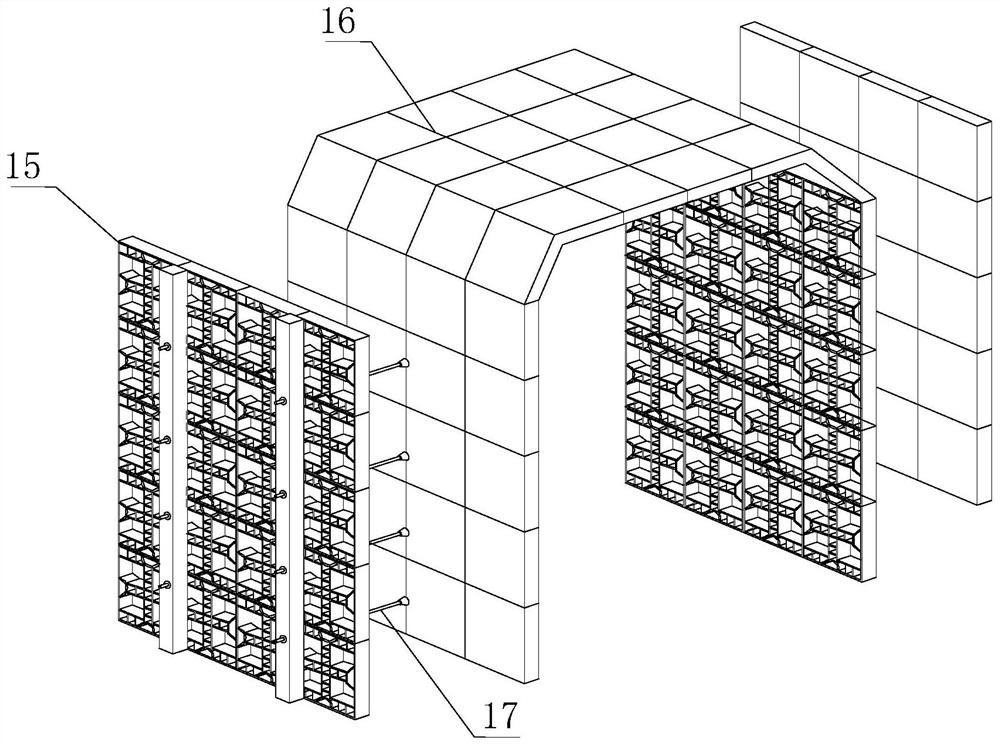 Open cut tunnel concrete formwork structure