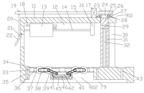 Flood-proof parking garage device with car washing function