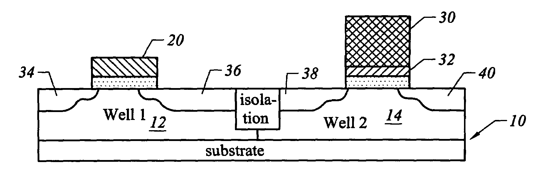 Dual work function CMOS gate technology based on metal interdiffusion