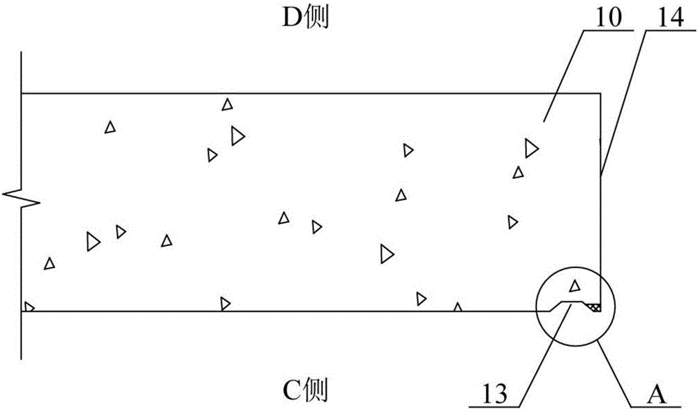 Construction method of vertical construction joints in fair-faced concrete facing