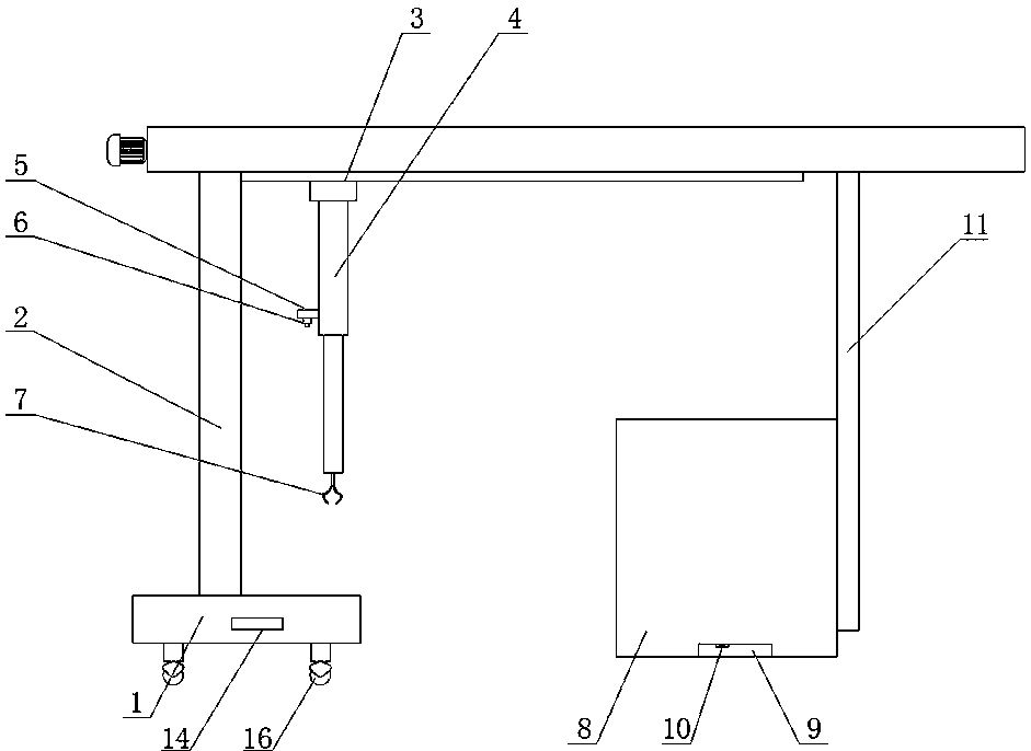 Automatic sample injection device for flame retardance tests