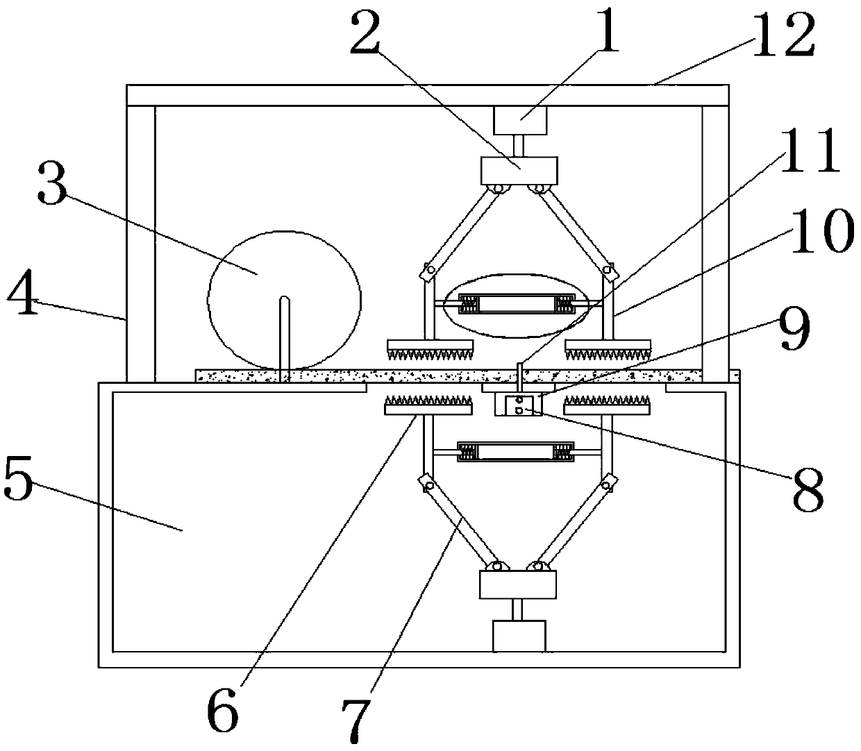 Cutting device for regenerated cotton production