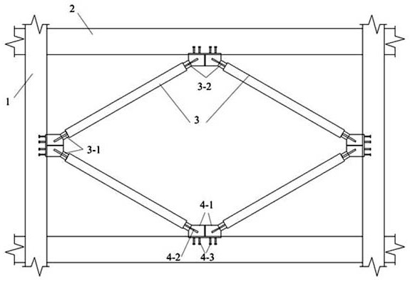 Buckling restrained brace structure arrangement system for building