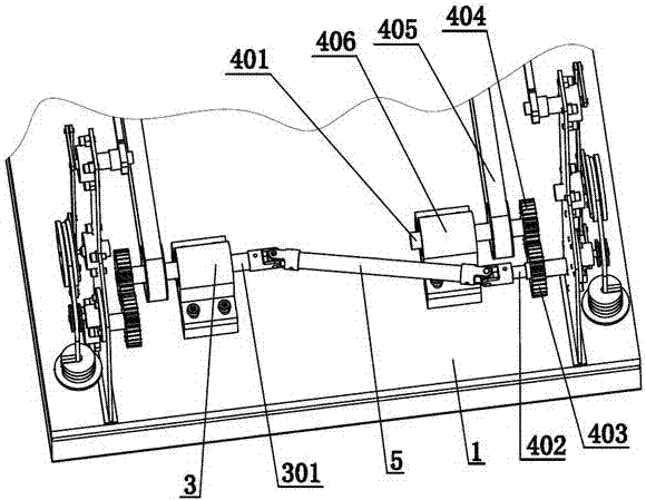 Rehabilitative training device for patient with unilateral limbs paralysed