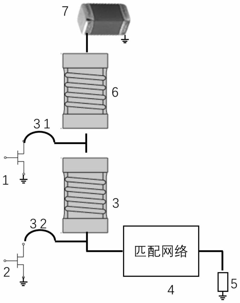 Doherty radio frequency power amplifier module based on novel DreaMOS technology and output matching network of Doherty radio frequency power amplifier module