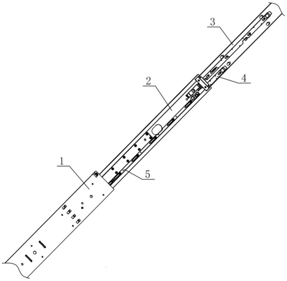 Rear locking structure with remote unlocking function