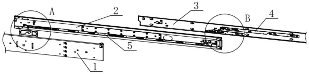 Rear locking structure with remote unlocking function