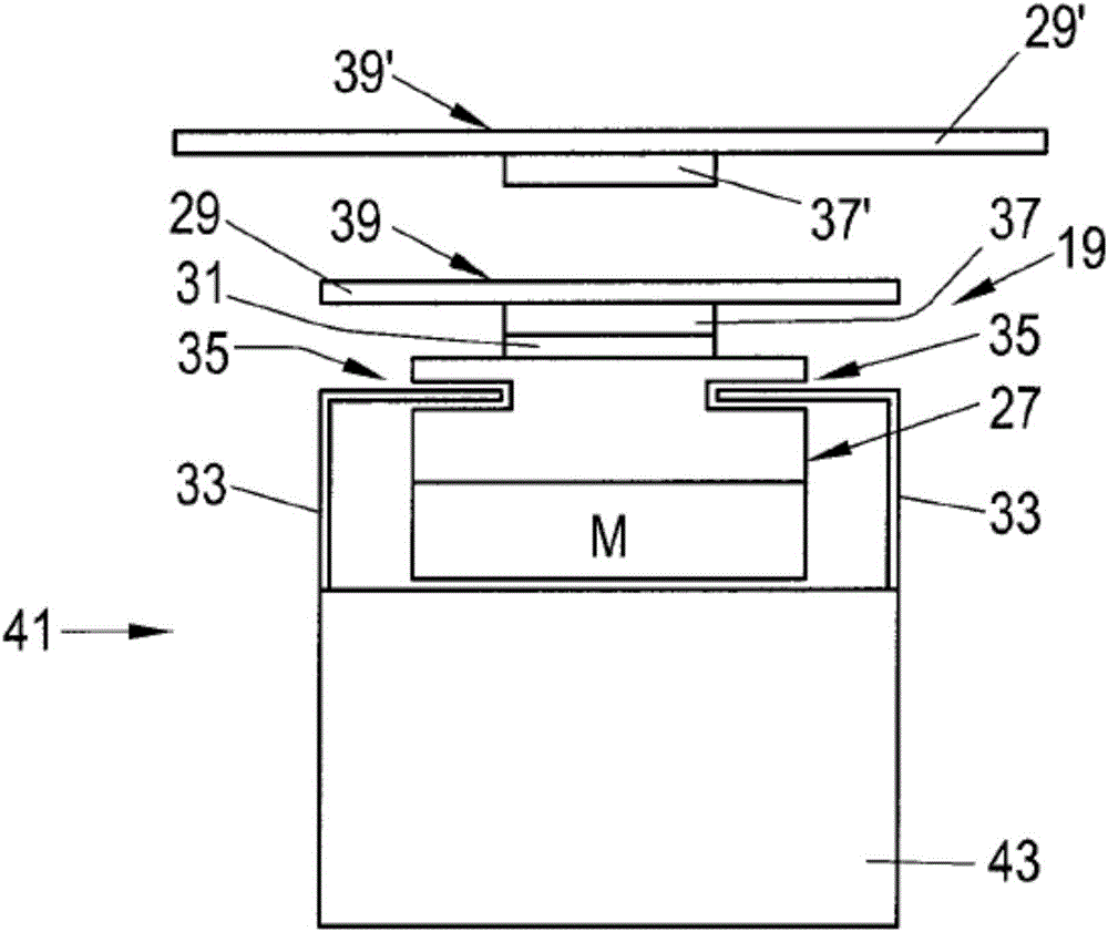 Autonomously electromagnetic transport carrier of food portions