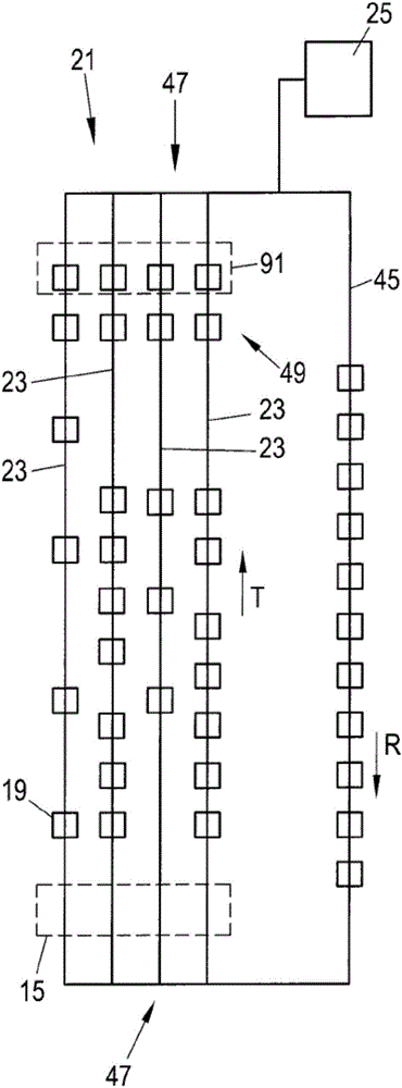 Autonomously electromagnetic transport carrier of food portions