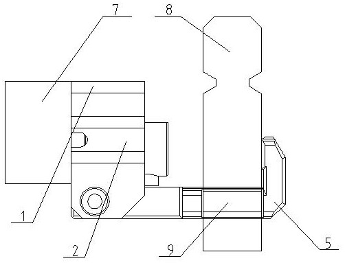 Automatic die changing clamping jaw of robot