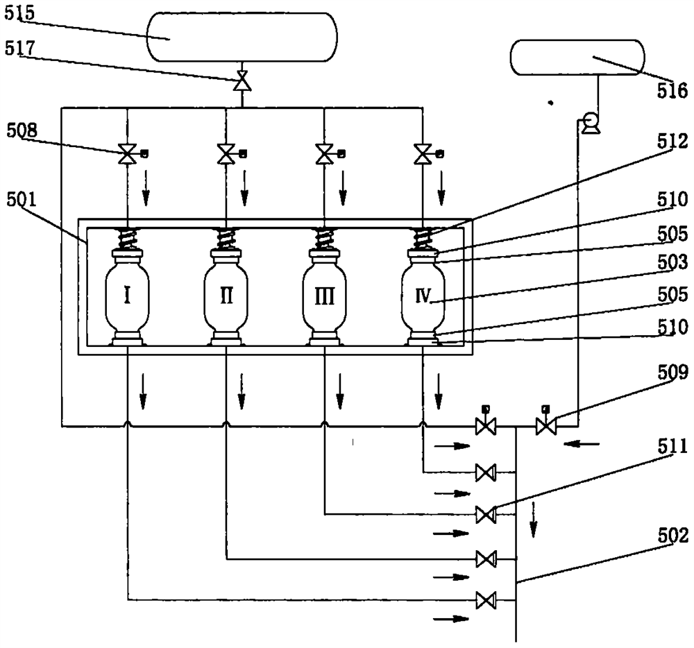 Automatic quantitative liquid material feeding device and use method thereof