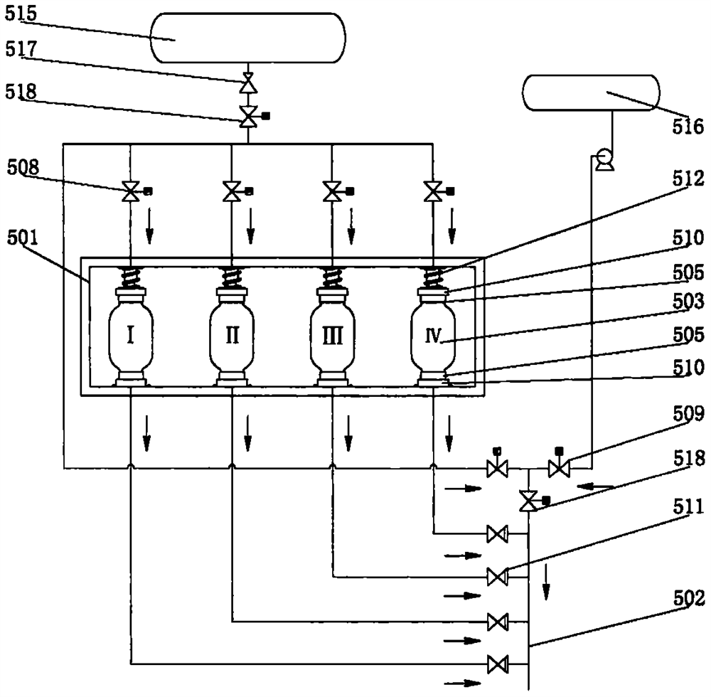 Automatic quantitative liquid material feeding device and use method thereof