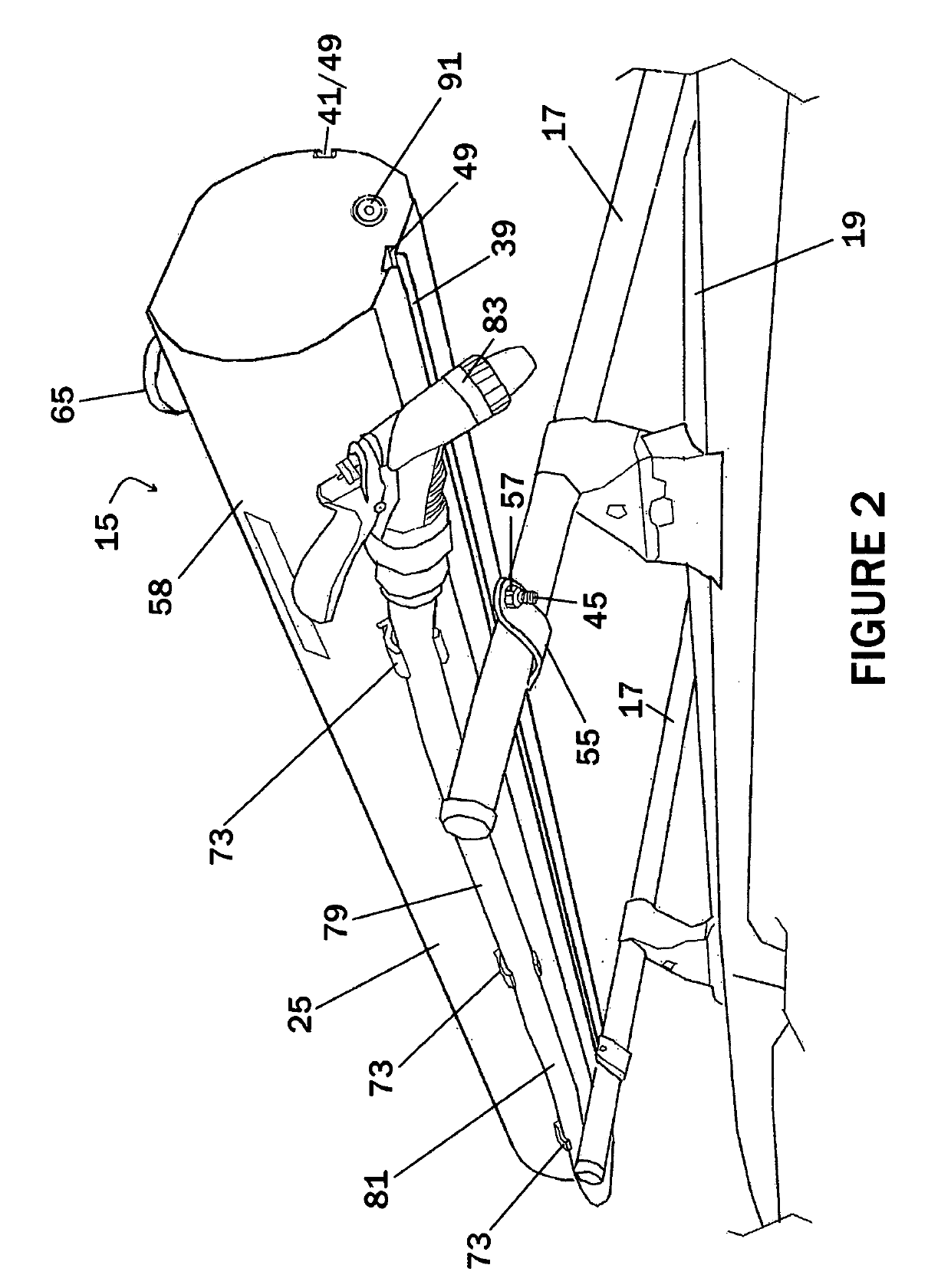 Vehicle roof rack mountable utility including structure for mounting with vertical and/or horizontal rack elements