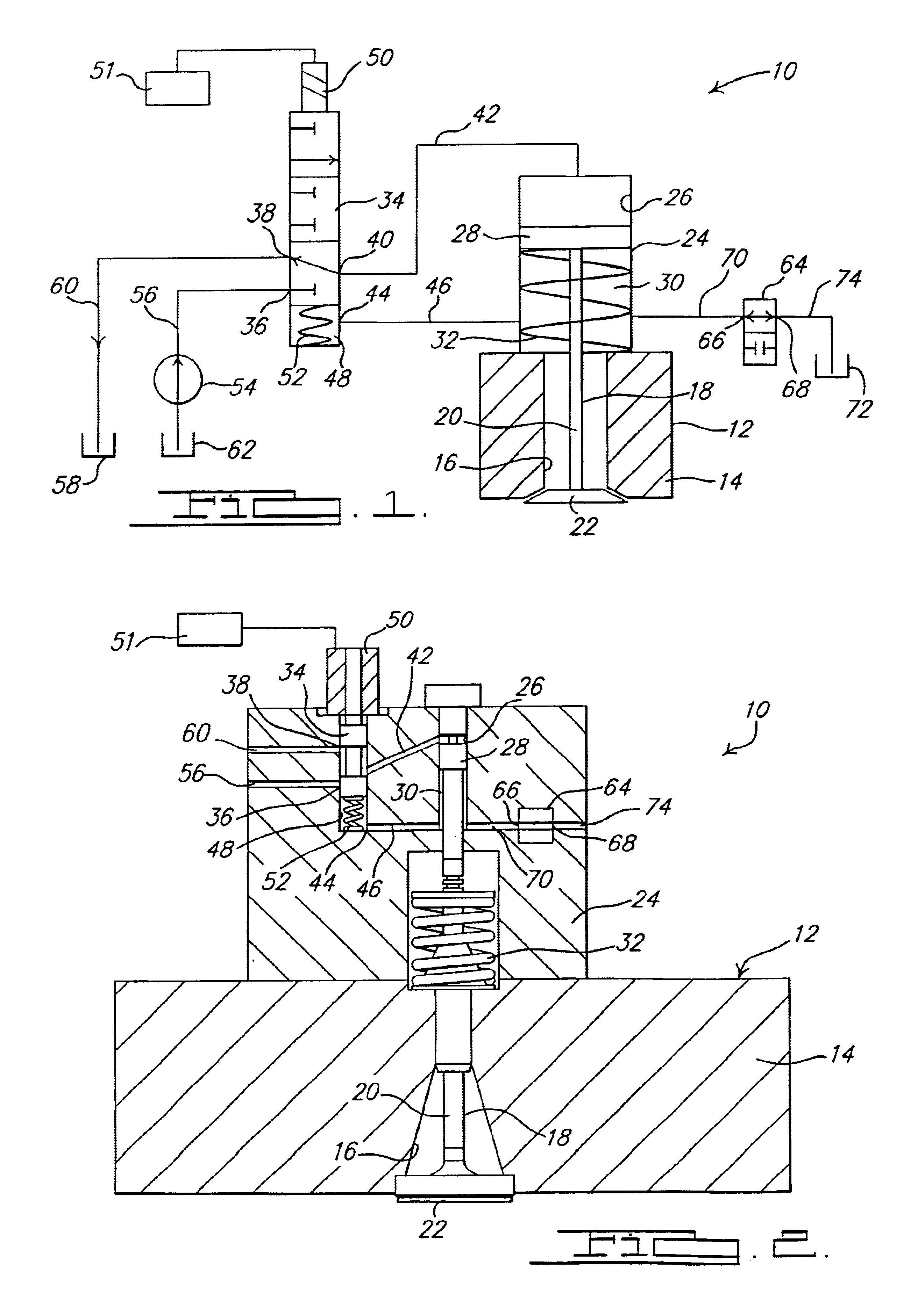 Engine valve actuator assembly with hydraulic feedback