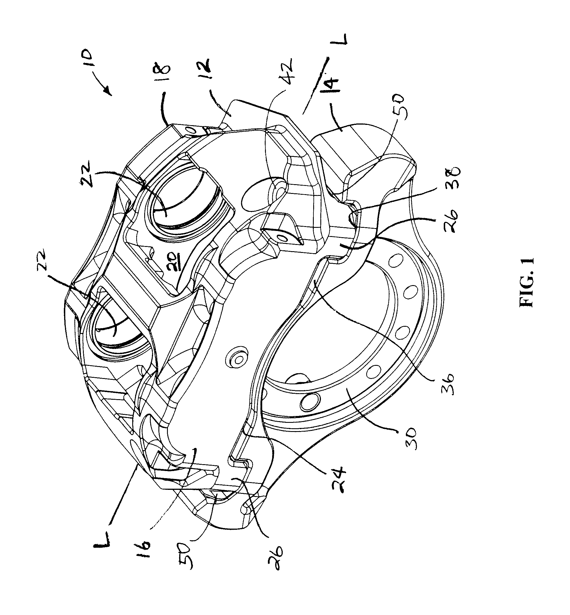 Caliper mounting arrangement