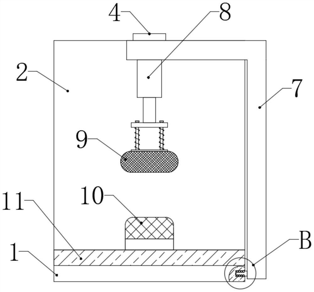 Cardio-pulmonary resuscitation pressing device for emergency intensive care unit