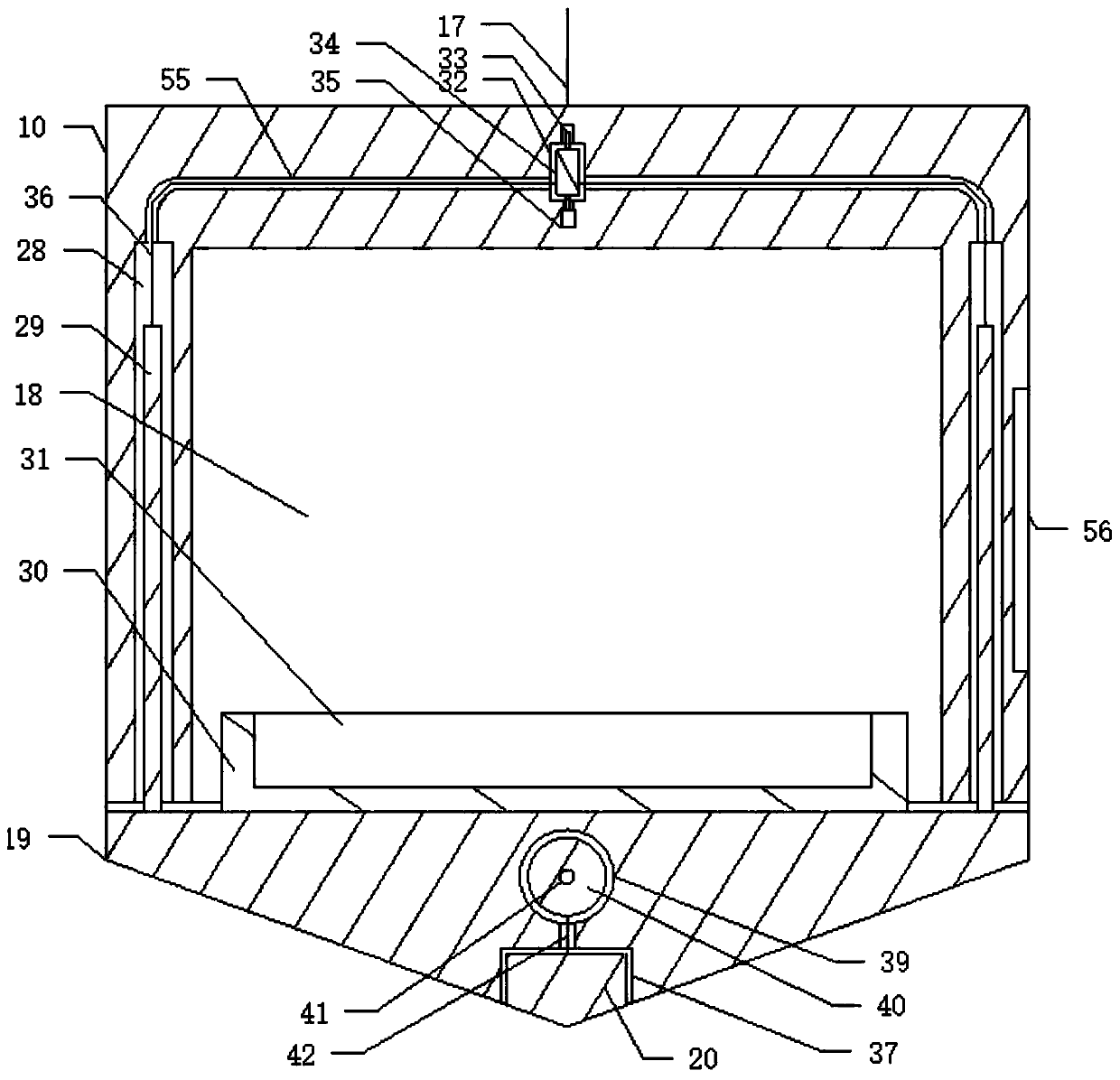 Intelligent building express conveying system based on internet of things