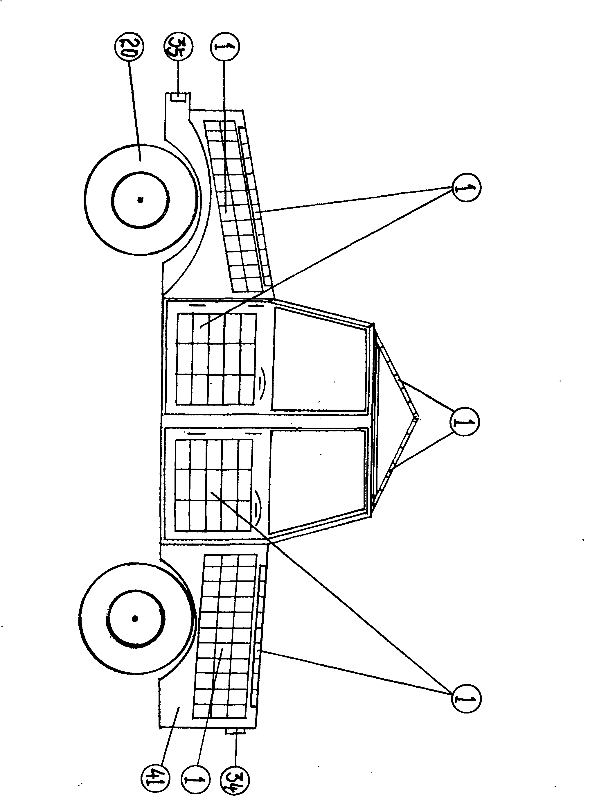 Solar electric automobile