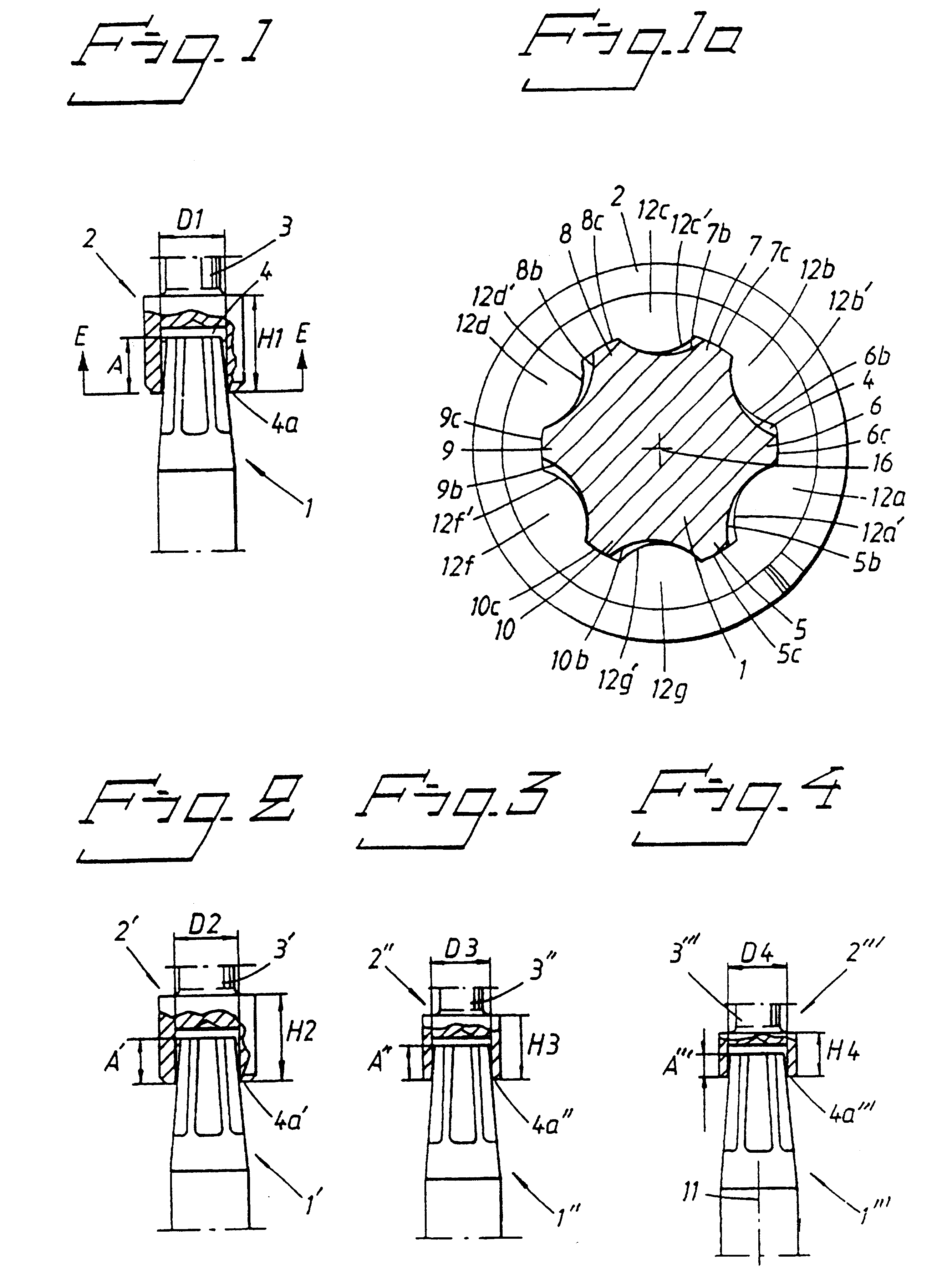 Arrangement for use in a system with a range of dental screws, and the range of dental screws