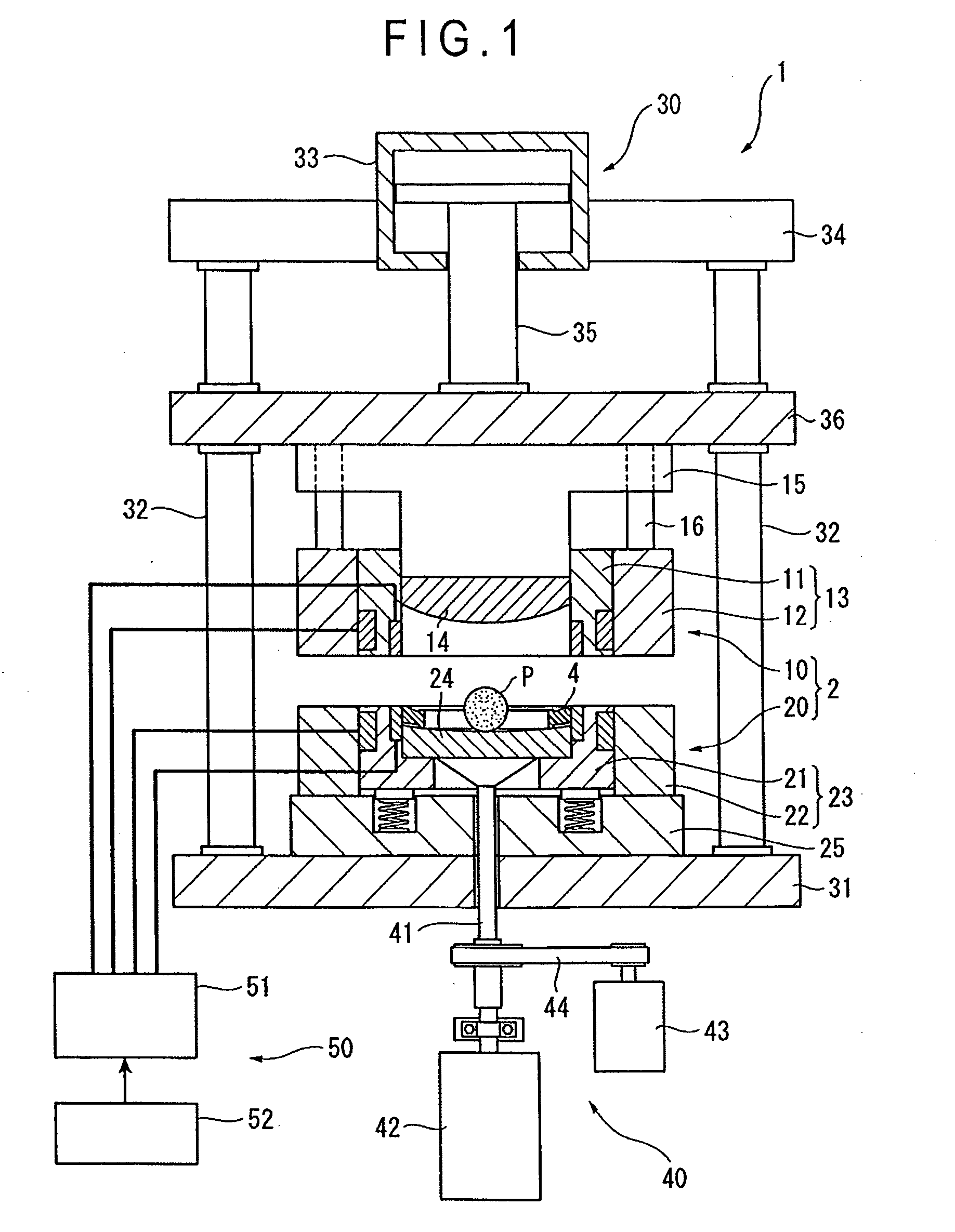 Method and device for producing optical part