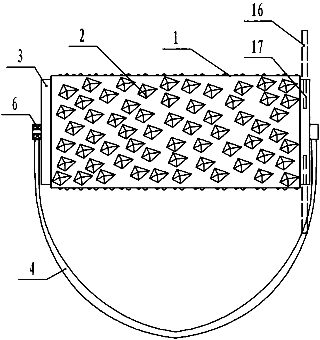 Portable stone rolling device for karst regions