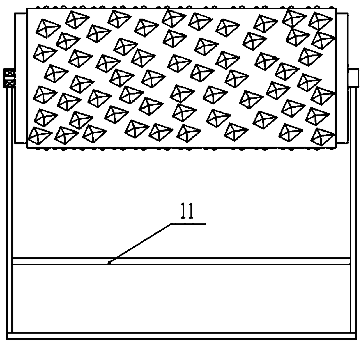 Portable stone rolling device for karst regions