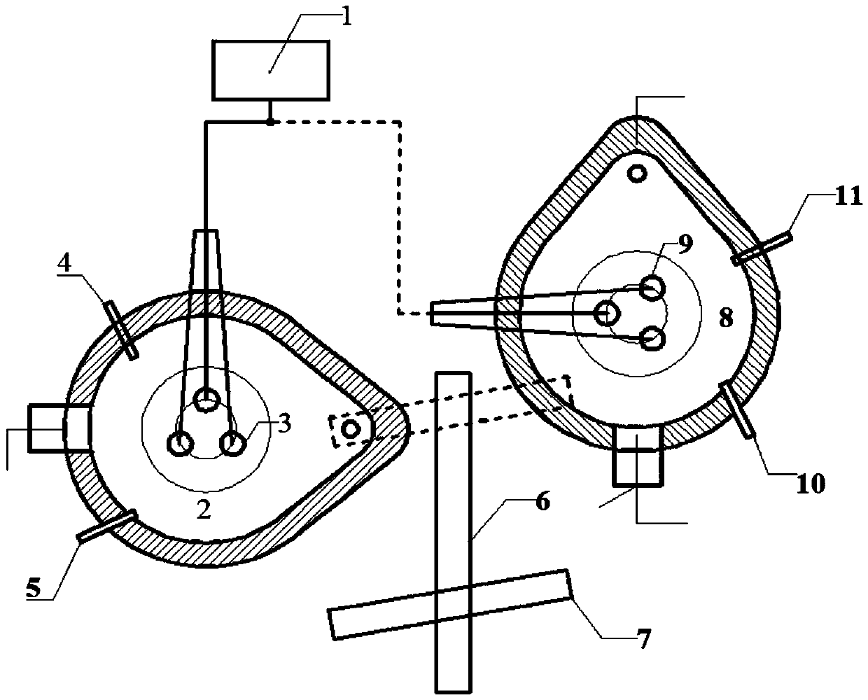 Full scrap steel electric arc furnace quasi-continuous steelmaking system and process