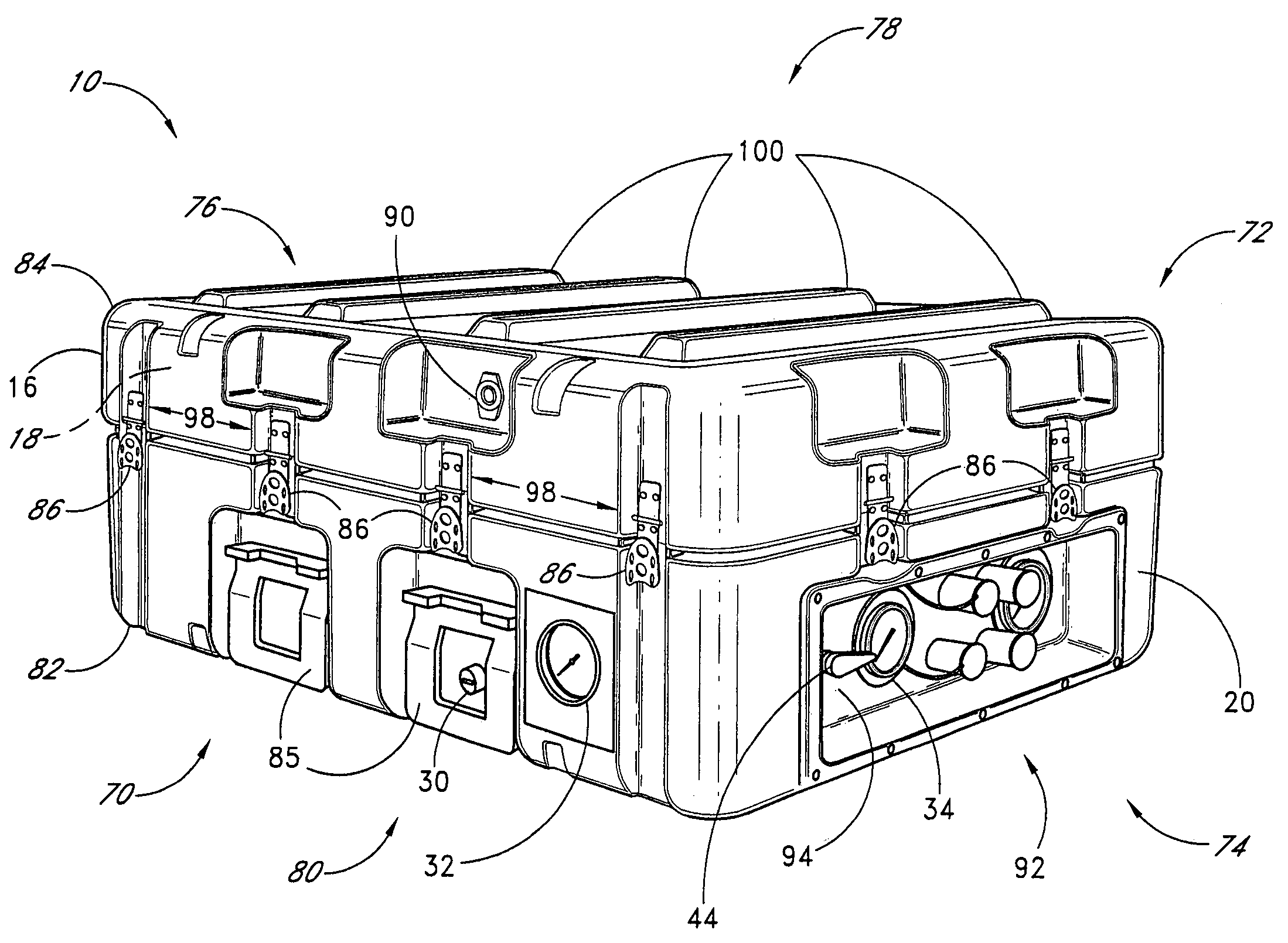 Apparatus for delivering pressurized fluid