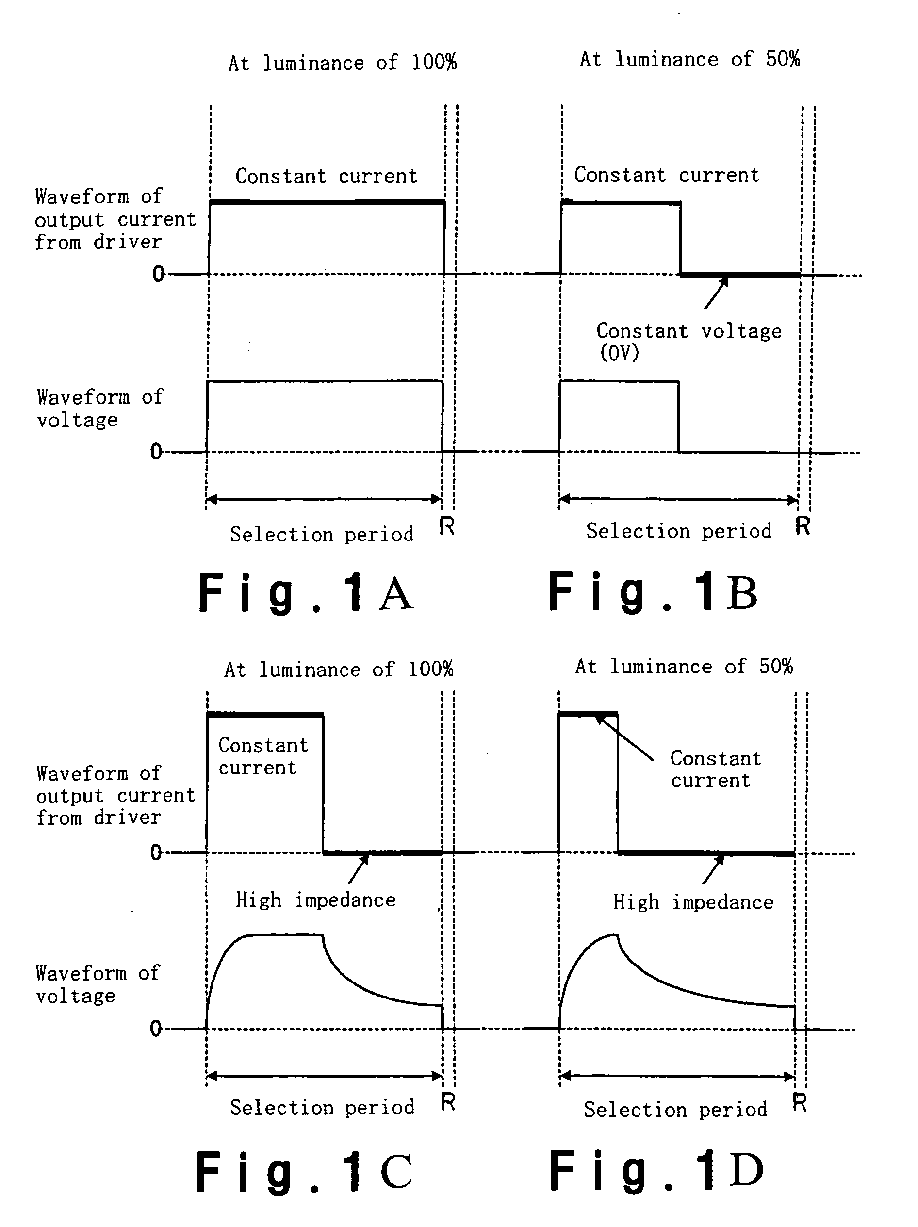 Method for driving an organic electroluminescent display device