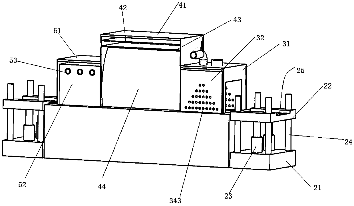 Hot-air-circulation sintering kiln device and sintering method thereof